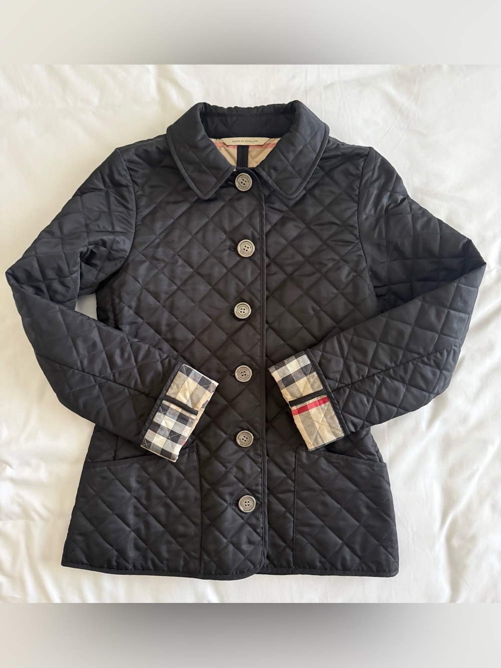 Burberry London Vintage Quilted Jacket - Black- XS
